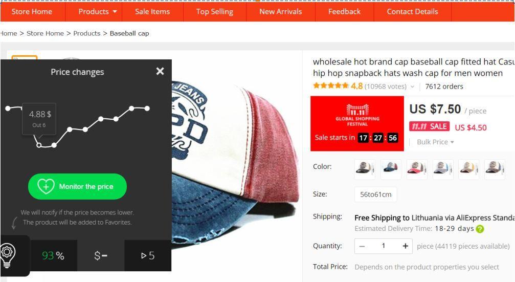 Aliexpress kainų istorijos įrankiai
