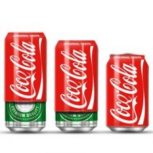 Alaus skardinės užvalkalas (Coca Cola išvaizdos)